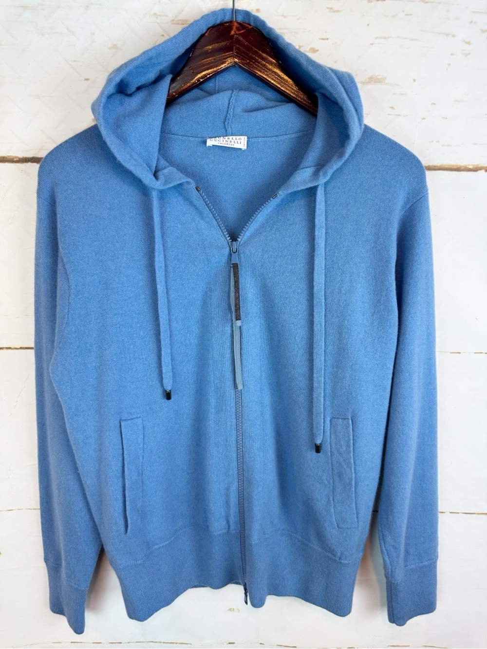 Brunello Cucinelli | Blue 2-Piece 100% Cashmere Sweater Set, M - Picture 2 of 11